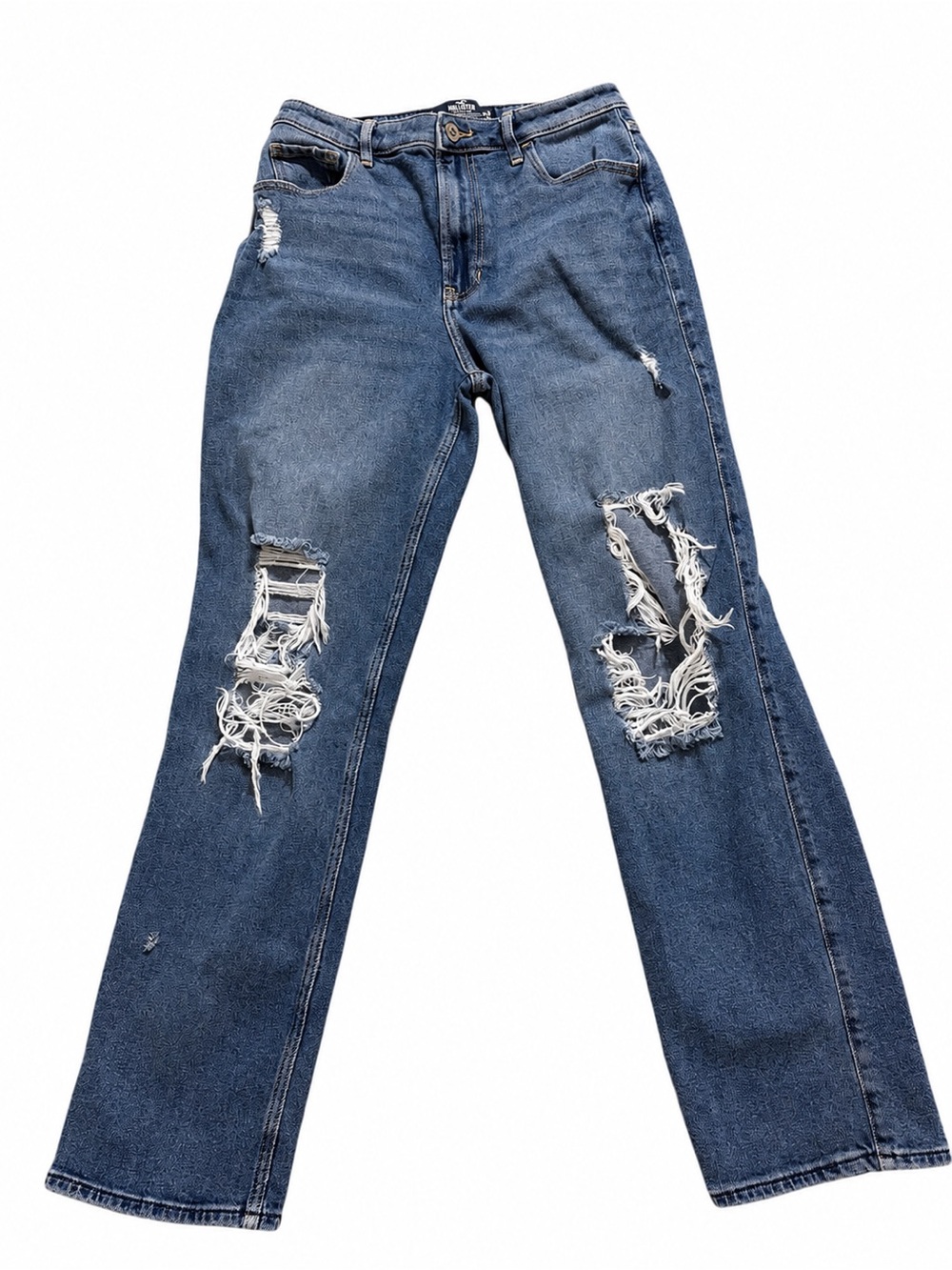 Hollister Ultra High-rise Vintage Straight-Leg Blue Jeans